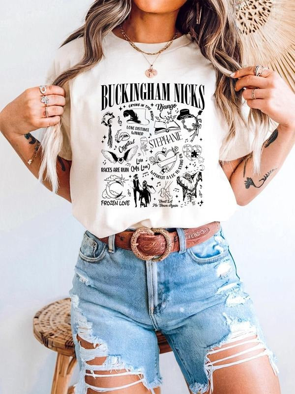 Buckingham Nicks Shirt, New Album Stevie Nicks Shirt, Stevie Nicks Concert Shirt Hoodie, Sweatshirt | ZylaModa.com