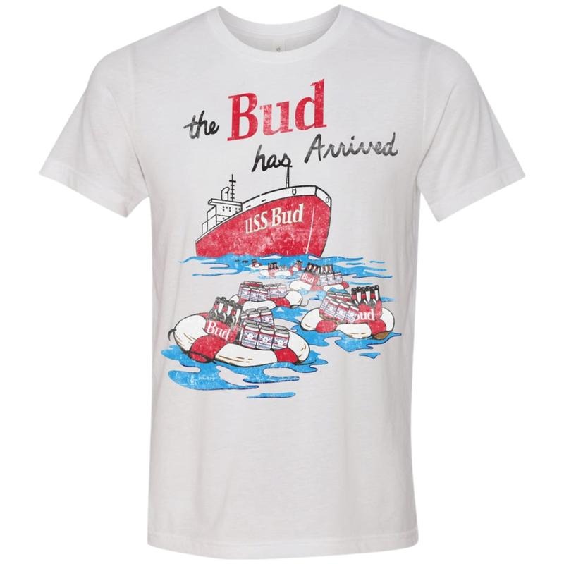 Budweiserr Front print T-Shirt, Vintage Ship Shirt, Gift For Men, Sweatshirt Hoodie For Men Women | ZylaModa.com