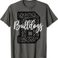 Bulldogs School Spirit Mascot Leopard Cheer Fan Game Day T-Shirt Hoodie, Sweatshirt | ZylaModa.com