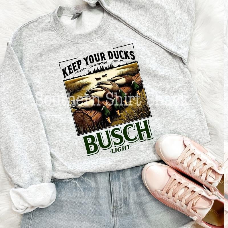 Busch Duck Hunting Sweatshirt | Duck Season Sweatshirt T-Shirts, Hoodie | ZylaModa.com
