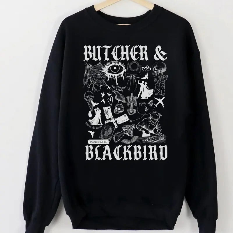 Butcher and Blackbird Sweatshirt, Orb Weaver Hoodie, Romance Reader Merch, Dark Romance, Book Shirt, Booktok Merch,...