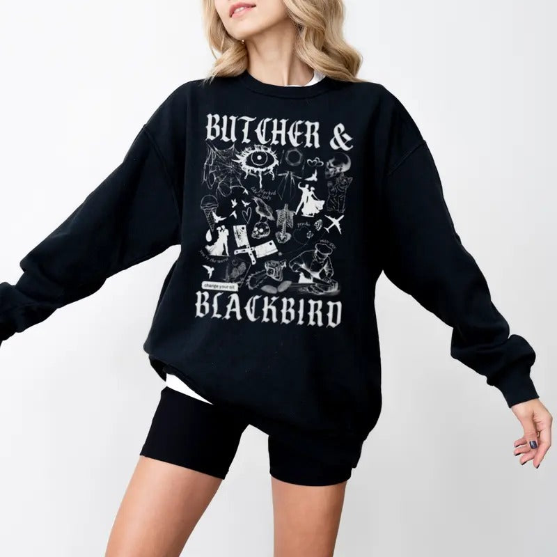Butcher and Blackbird Sweatshirt, Orb Weaver Hoodie, Romance Reader, Dark Romance, Book Shirt, Booktok Merch, Bookish...