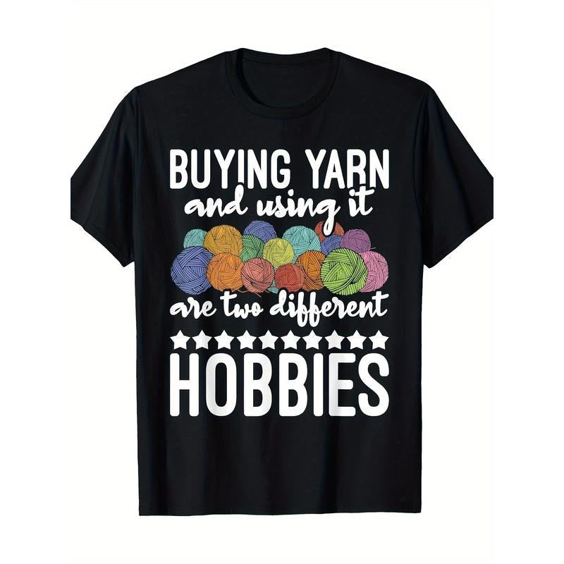 Buy yarn and use it - Knitter Crochet T-shirt -100% cotton Made in USA Hoodie, Sweatshirt | ZylaModa.com