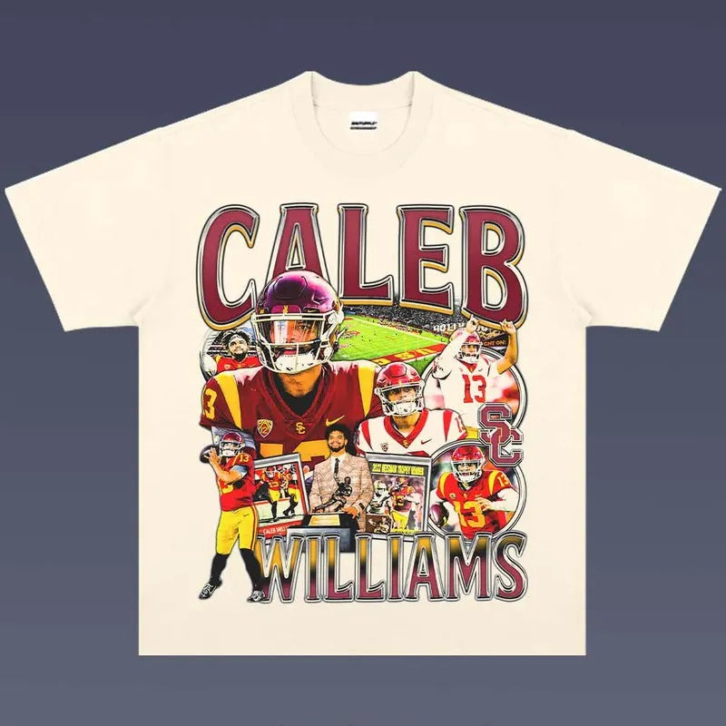 CALEB WILLIAMS 1.0 VINTAGE TEE | AMERICAN FOOTBALL | GIFT FOR FAN Hoodie, Sweatshirt | ZylaModa.com