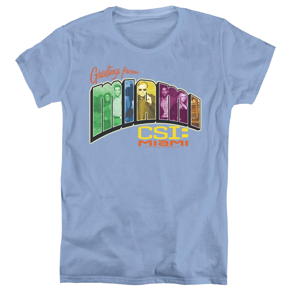 Csi Miami Greeting From Miami - Women's T-Shirt Hoodie, Sweatshirt | ZylaModa.com