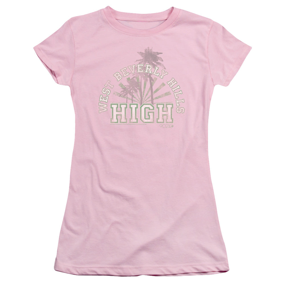 90210 We Got It Junior Sheer Cap Sleeve V-Neck Womens T Shirt Black Hoodie, Sweatshirt | ZylaModa.com (Image 2)