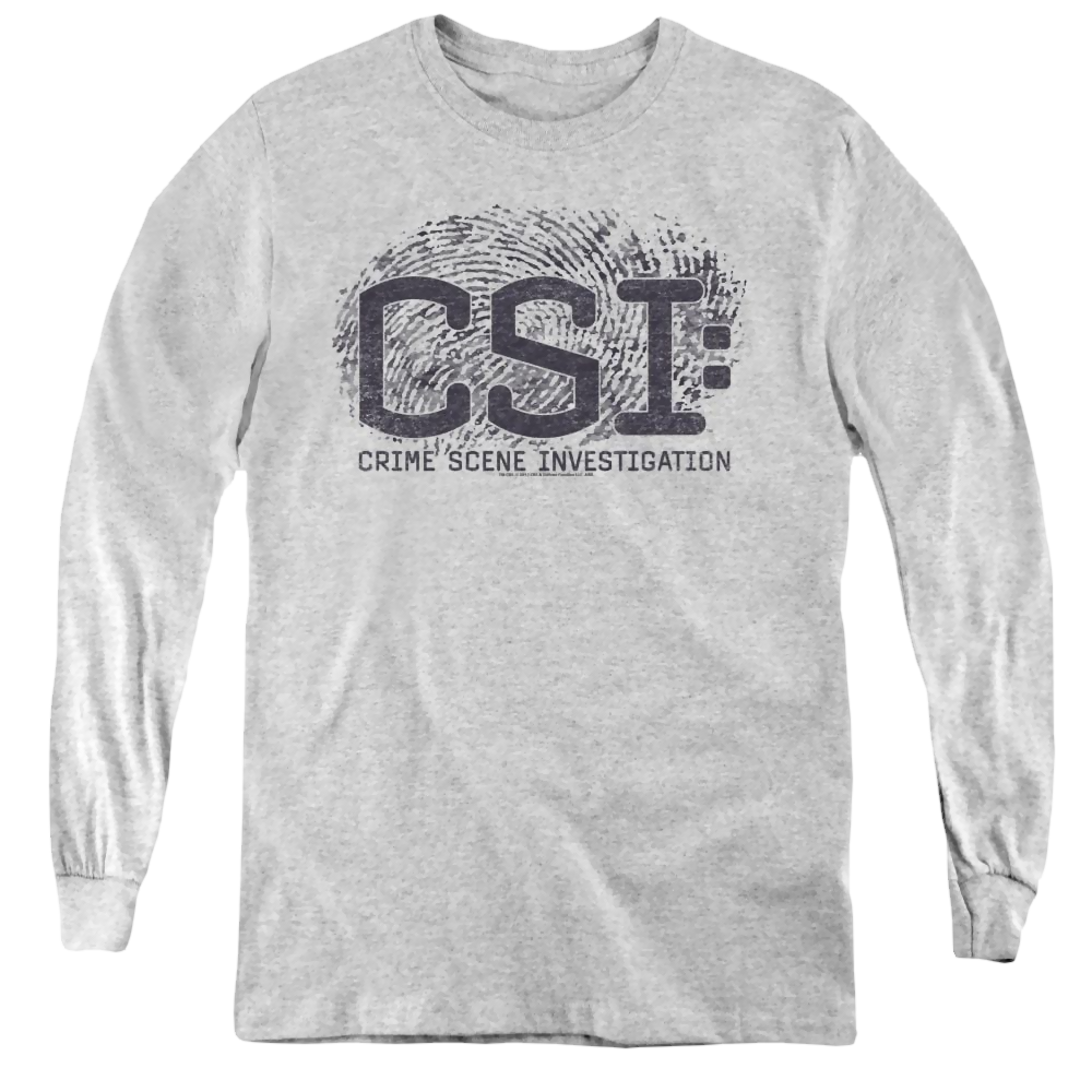 Csi Distressed Logo - Youth Long Sleeve T-Shirt Hoodie, Sweatshirt | ZylaModa.com