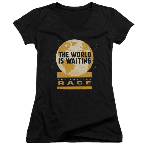 Amazing Race, The Waiting World - Juniors V-Neck T-Shirt Hoodie, Sweatshirt | ZylaModa.com