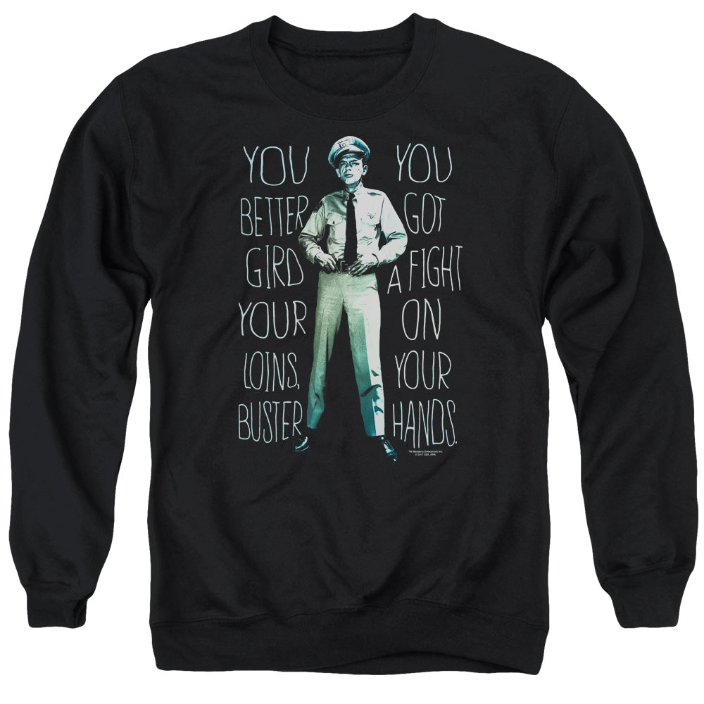 Andy Griffith Show Fight Mens Crewneck Sweatshirt Black T-Shirts, Hoodie | ZylaModa.com