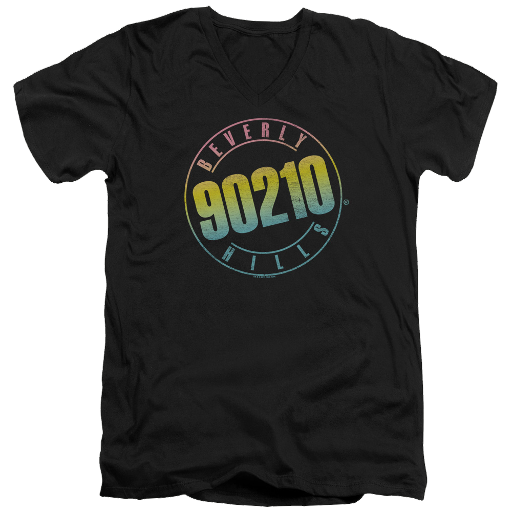 Beverly Hills 90210 Color Blend Logo - Men's V-Neck T-Shirt Hoodie, Sweatshirt | ZylaModa.com