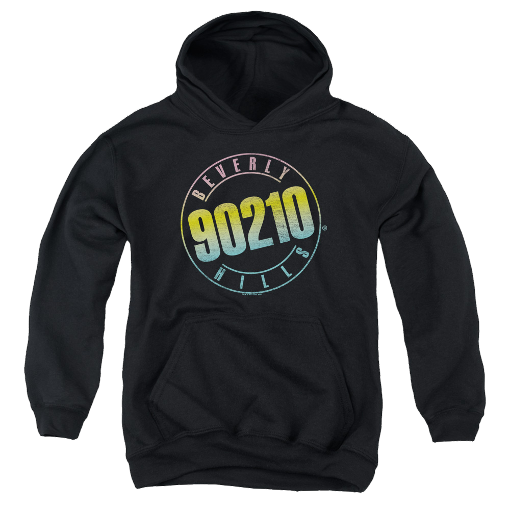 Beverly Hills 90210 Color Blend Logo - Youth Hoodie (Ages 8-12) T-Shirts, Sweatshirt | ZylaModa.com