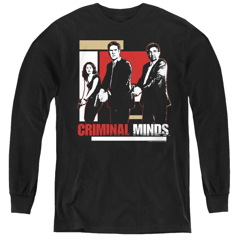 Criminal Minds Guns Drawn - Youth Long Sleeve T-Shirt Hoodie, Sweatshirt | ZylaModa.com