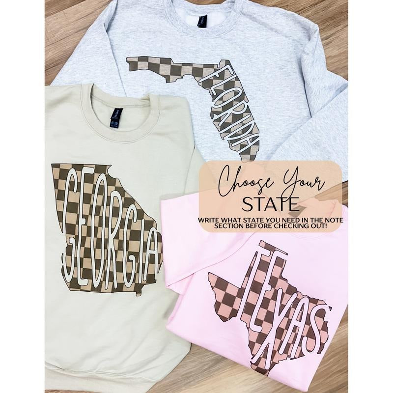 CHECKER STATE Graphic Top T-Shirts, Hoodie, Sweatshirt | ZylaModa.com