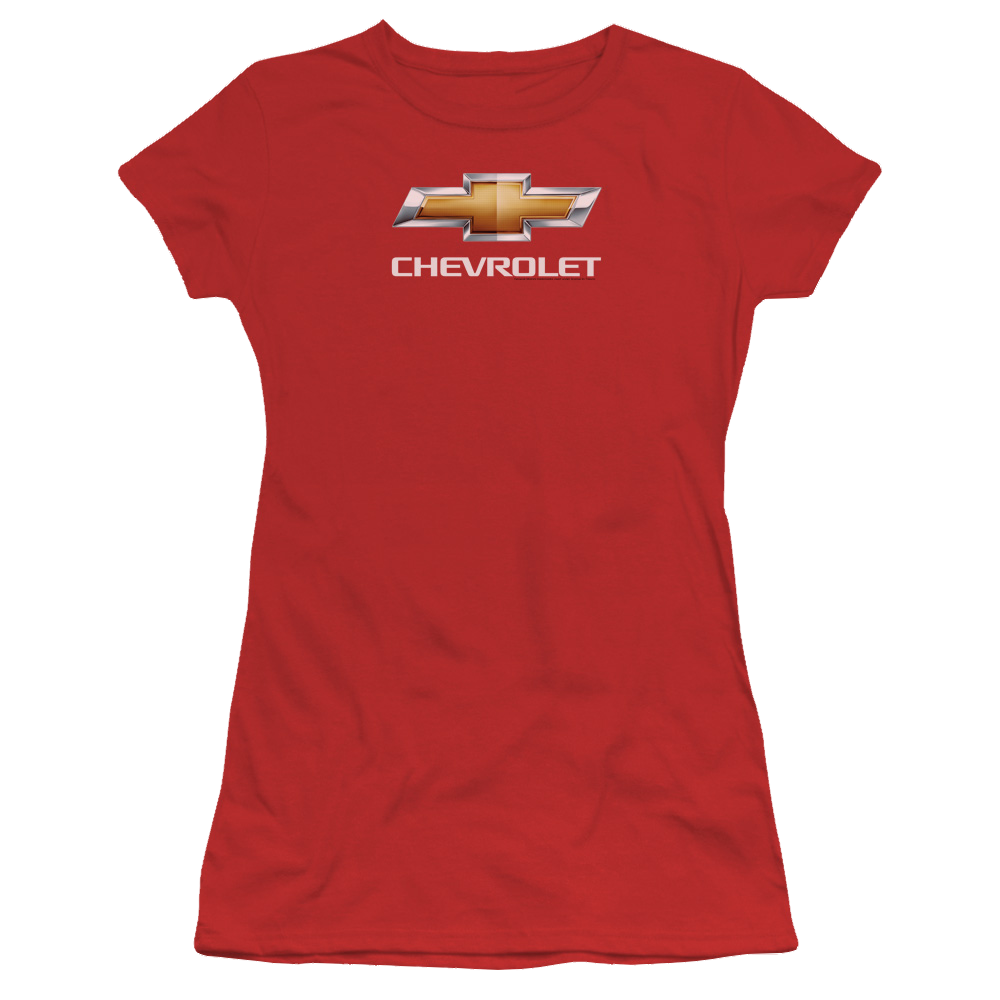 Chevrolet Chevy Bowtie Stacked - Juniors T-Shirt Hoodie, Sweatshirt | ZylaModa.com