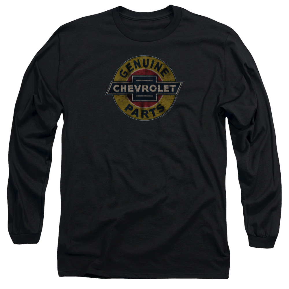 Chevrolet Genuine Chevy Parts Distressed Sign - Men's Long Sleeve T-Shirt Hoodie, Sweatshirt | ZylaModa.com