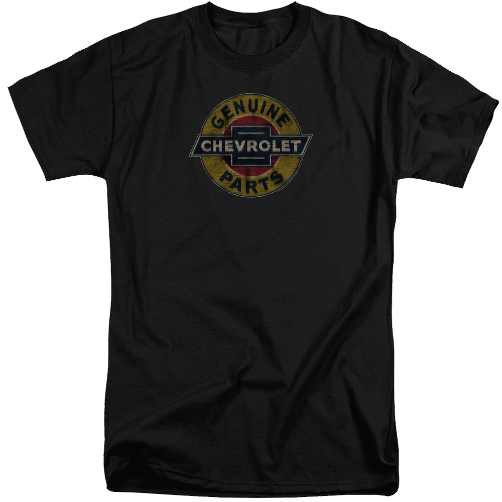 Chevrolet Genuine Chevy Parts Distressed Sign - Men's Tall Fit T-Shirt Hoodie, Sweatshirt | ZylaModa.com