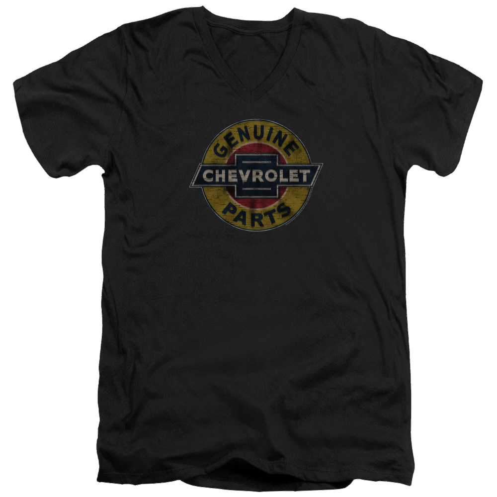 Chevrolet Genuine Chevy Parts Distressed Sign - Men's V-Neck T-Shirt Hoodie, Sweatshirt | ZylaModa.com