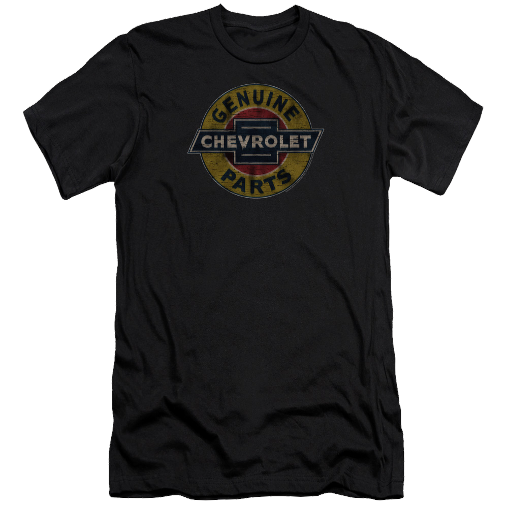 Chevrolet Genuine Chevy Parts Distressed Sign - Men's Premium Slim Fit T-Shirt Hoodie, Sweatshirt | ZylaModa.com