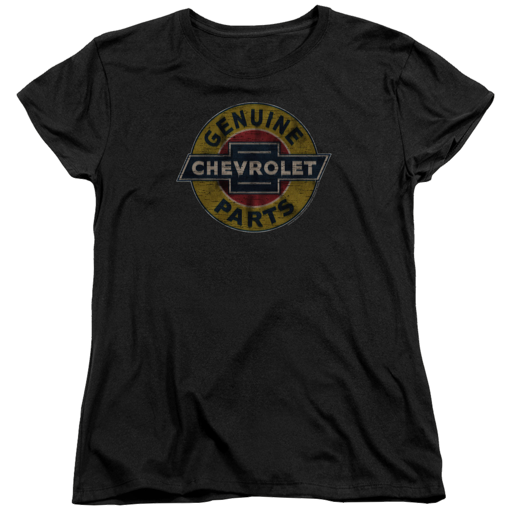 Chevrolet Genuine Chevy Parts Distressed Sign - Women's T-Shirt Hoodie, Sweatshirt | ZylaModa.com