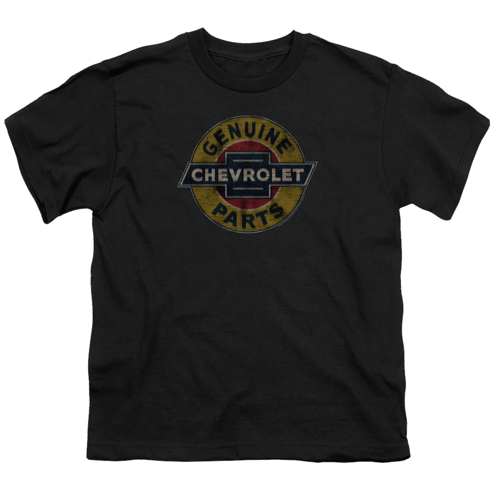 Chevrolet Genuine Chevy Parts Distressed Sign - Youth T-Shirt (Ages 8-12) Hoodie, Sweatshirt | ZylaModa.com