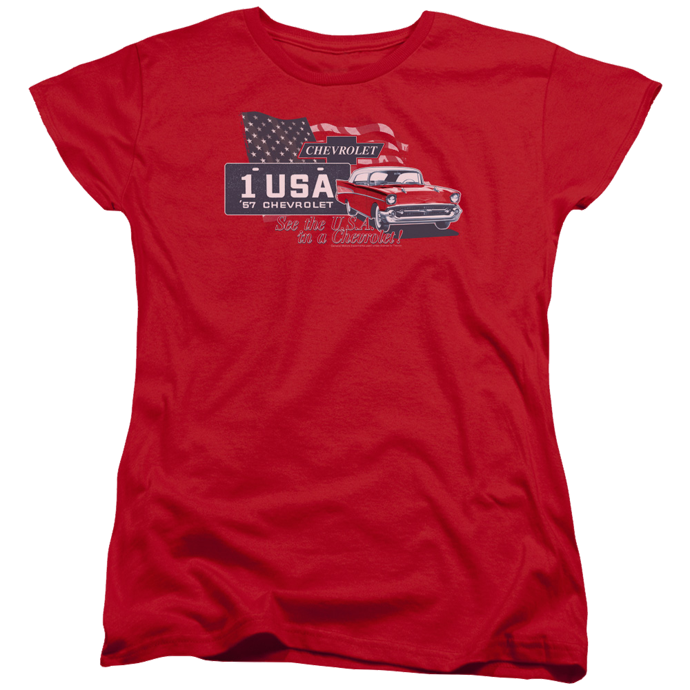 Chevrolet See The Usa - Women's T-Shirt Hoodie, Sweatshirt | ZylaModa.com
