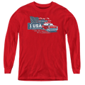 Chevrolet See The Usa - Youth Long Sleeve T-Shirt Hoodie, Sweatshirt | ZylaModa.com