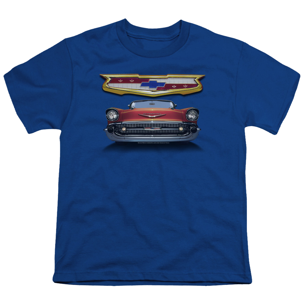 Chevrolet 1957 Bel Air Grille - Youth T-Shirt (Ages 8-12) Hoodie, Sweatshirt | ZylaModa.com