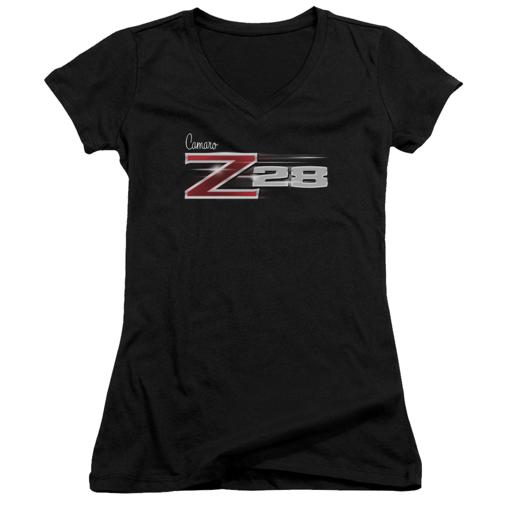 Chevrolet Z28 Logo - Juniors V-Neck T-Shirt Hoodie, Sweatshirt | ZylaModa.com