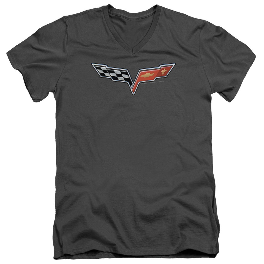 Chevrolet The Vette Medallion - Men's V-Neck T-Shirt Hoodie, Sweatshirt | ZylaModa.com
