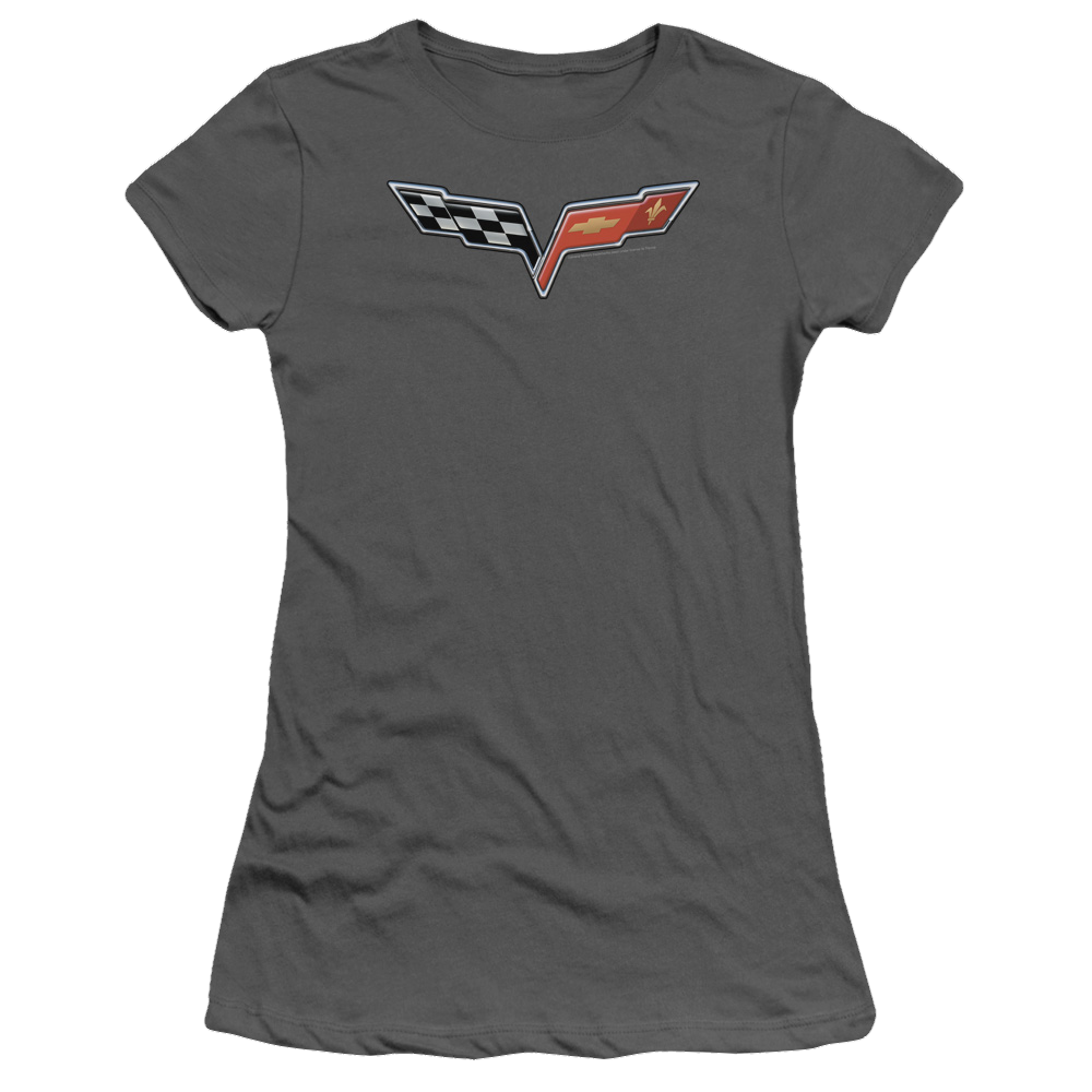 Chevrolet The Vette Medallion - Juniors T-Shirt Hoodie, Sweatshirt | ZylaModa.com