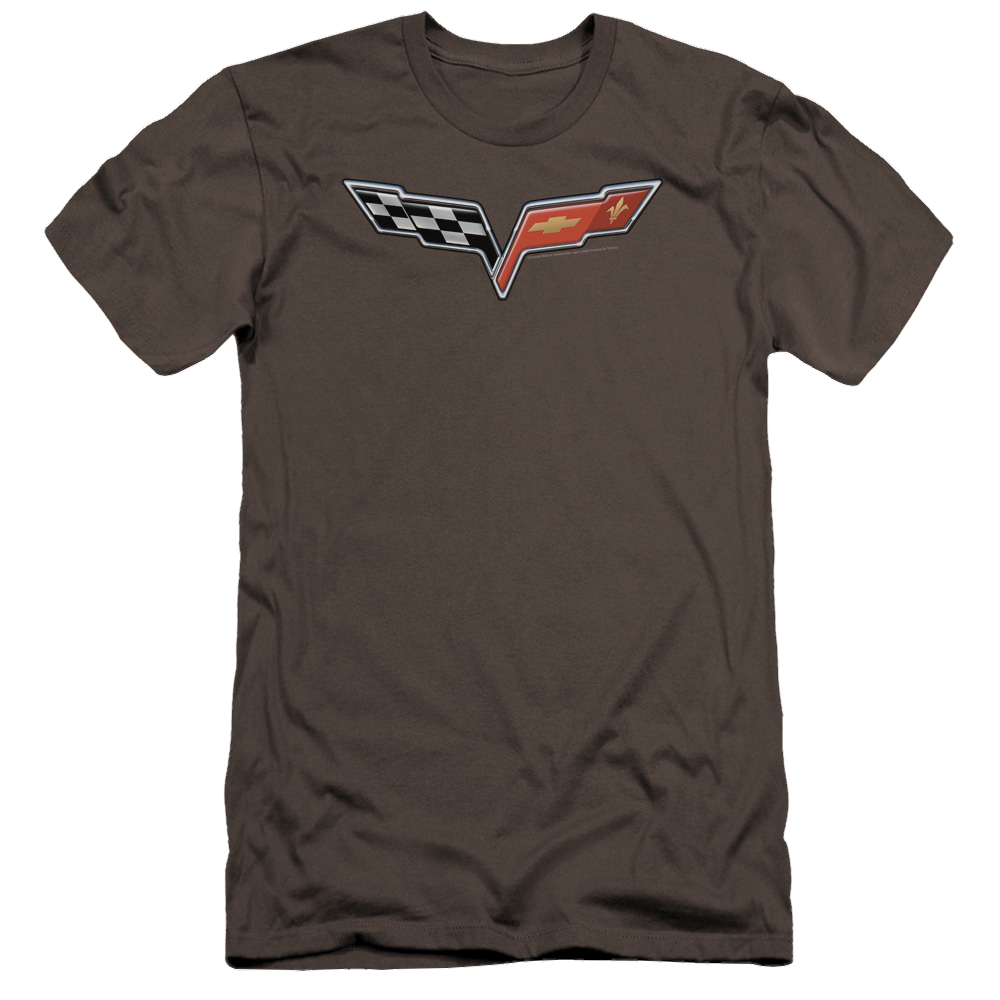 Chevrolet The Vette Medallion - Men's Premium Slim Fit T-Shirt Hoodie, Sweatshirt | ZylaModa.com