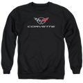 Chevrolet Corvette Modern Emblem - Men's Crewneck Sweatshirt T-Shirts, Hoodie | ZylaModa.com