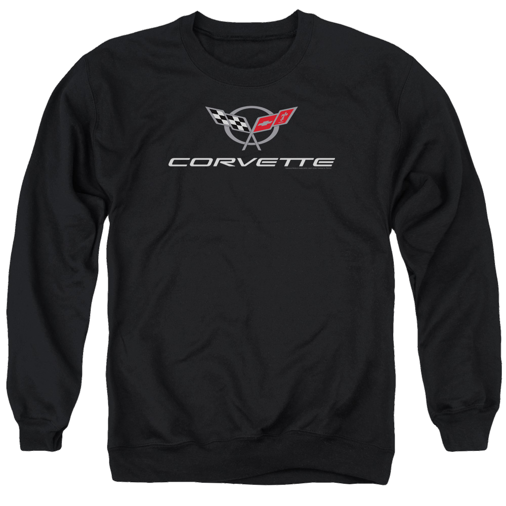 Chevrolet Corvette Modern Emblem - Men's Crewneck Sweatshirt T-Shirts, Hoodie | ZylaModa.com