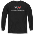 Chevrolet Corvette Modern Emblem - Youth Long Sleeve T-Shirt Hoodie, Sweatshirt | ZylaModa.com