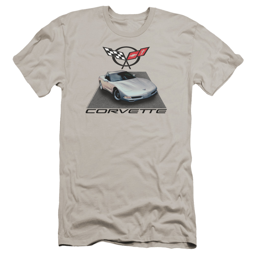Chevrolet Silver 01 Vette - Men's Premium Slim Fit T-Shirt Hoodie, Sweatshirt | ZylaModa.com