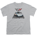 Chevrolet Silver 01 Vette - Youth T-Shirt (Ages 8-12) Hoodie, Sweatshirt | ZylaModa.com