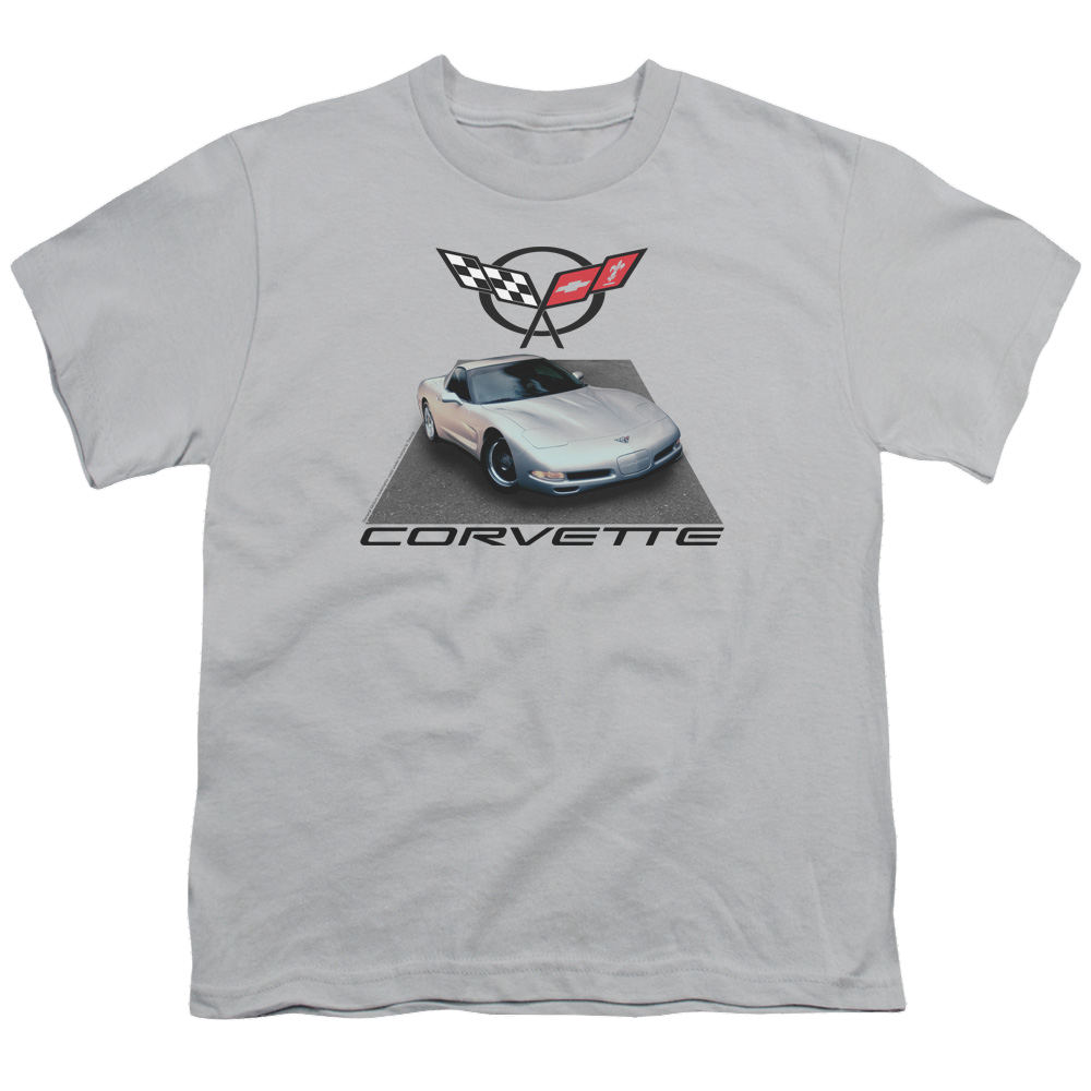 Chevrolet Silver 01 Vette - Youth T-Shirt (Ages 8-12) Hoodie, Sweatshirt | ZylaModa.com