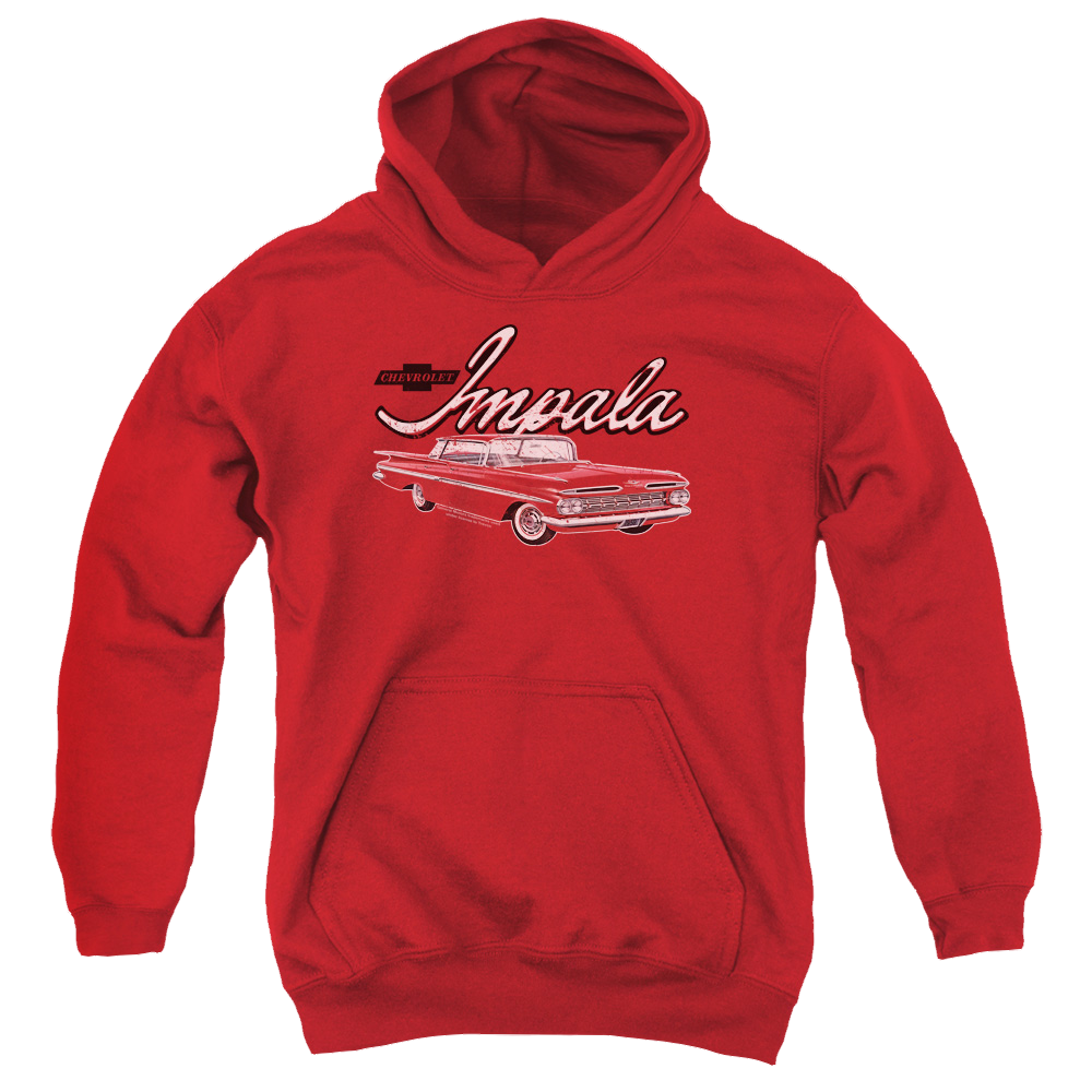 Chevrolet Classic Impala - Youth Hoodie (Ages 8-12) T-Shirts, Sweatshirt | ZylaModa.com