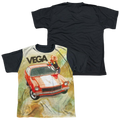 Chevrolet Vega Watercolor - Youth Black Back T-Shirt (Ages 8-12) Hoodie, Sweatshirt | ZylaModa.com