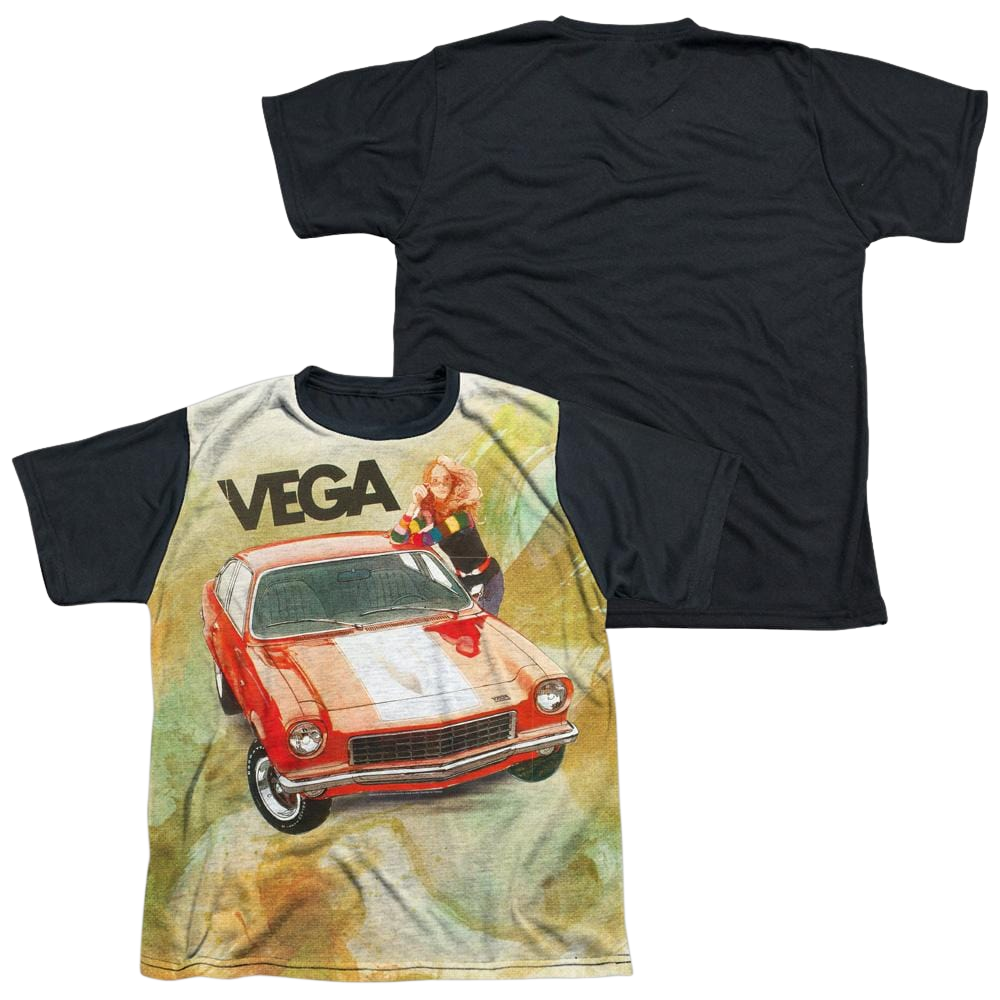 Chevrolet Vega Watercolor - Youth Black Back T-Shirt (Ages 8-12) Hoodie, Sweatshirt | ZylaModa.com