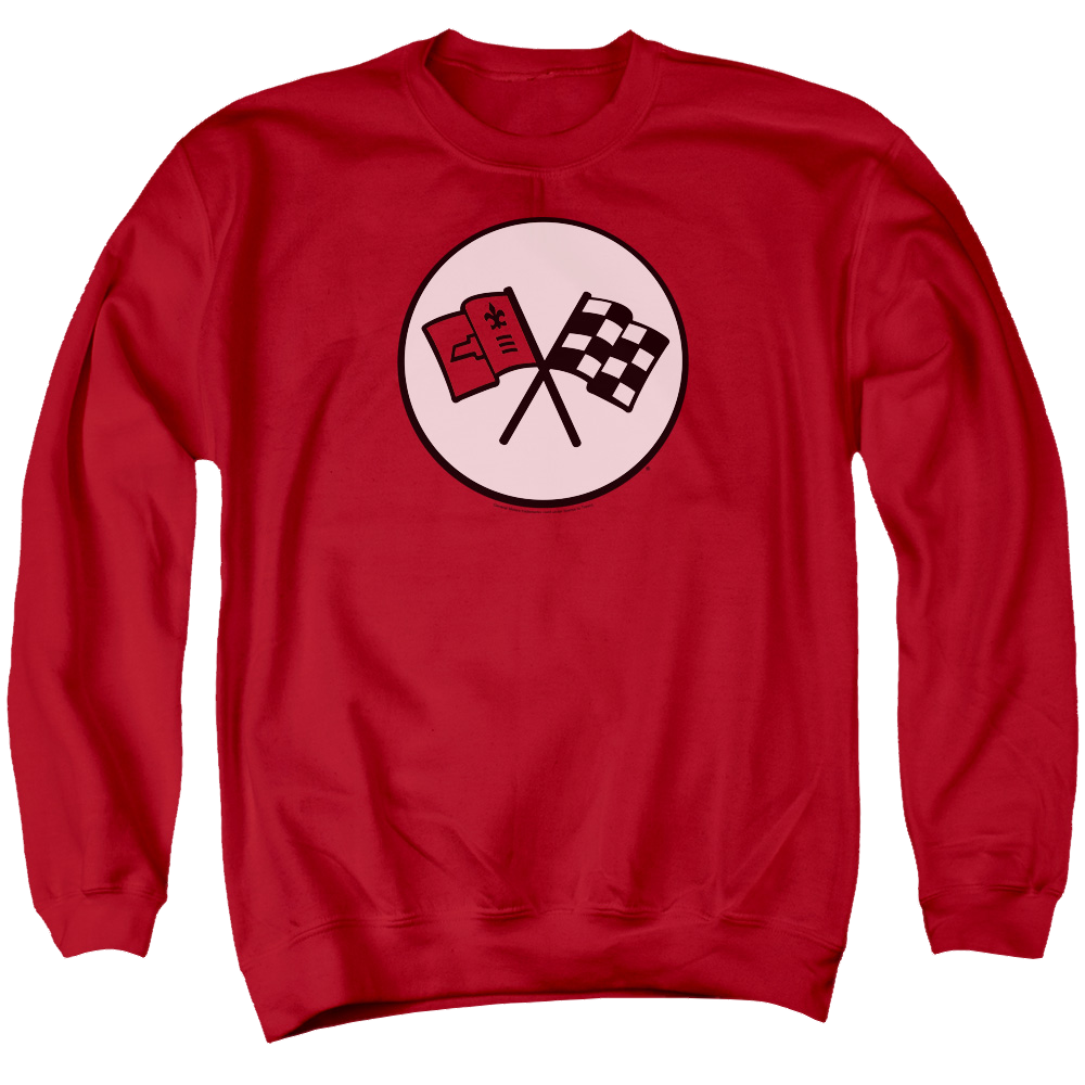 Chevrolet 2nd Gen Vette Logo - Men's Crewneck Sweatshirt T-Shirts, Hoodie | ZylaModa.com
