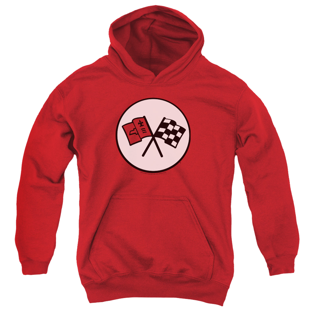 Chevrolet 2nd Gen Vette Logo - Youth Hoodie (Ages 8-12) T-Shirts, Sweatshirt | ZylaModa.com