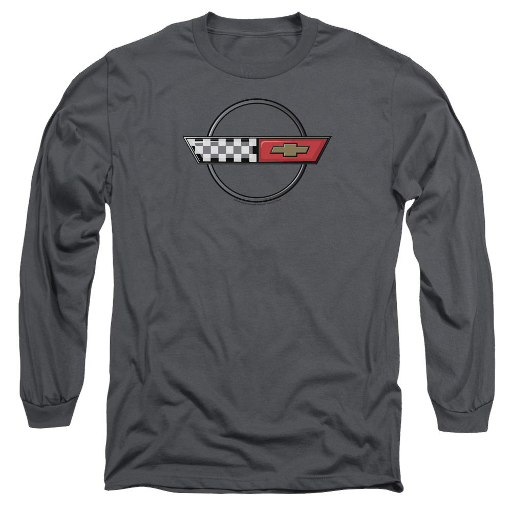 Chevrolet 4th Gen Vette Logo - Men's Long Sleeve T-Shirt Hoodie, Sweatshirt | ZylaModa.com