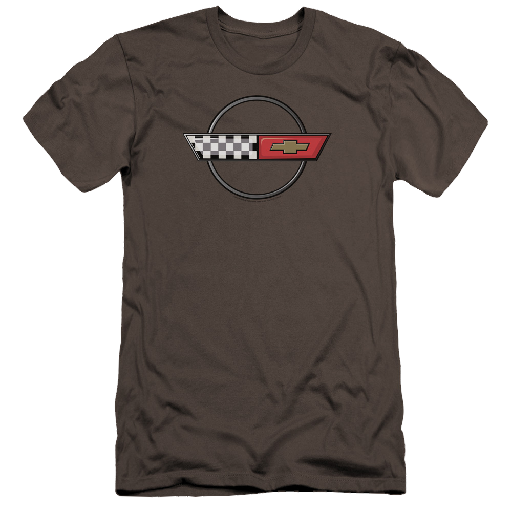 Chevrolet 4th Gen Vette Logo - Men's Premium Slim Fit T-Shirt Hoodie, Sweatshirt | ZylaModa.com