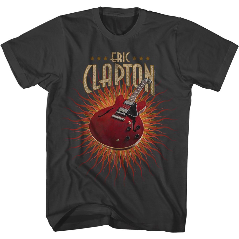 Eric Clapton Guitar Flames T-Shirt Hoodie, Sweatshirt | ZylaModa.com
