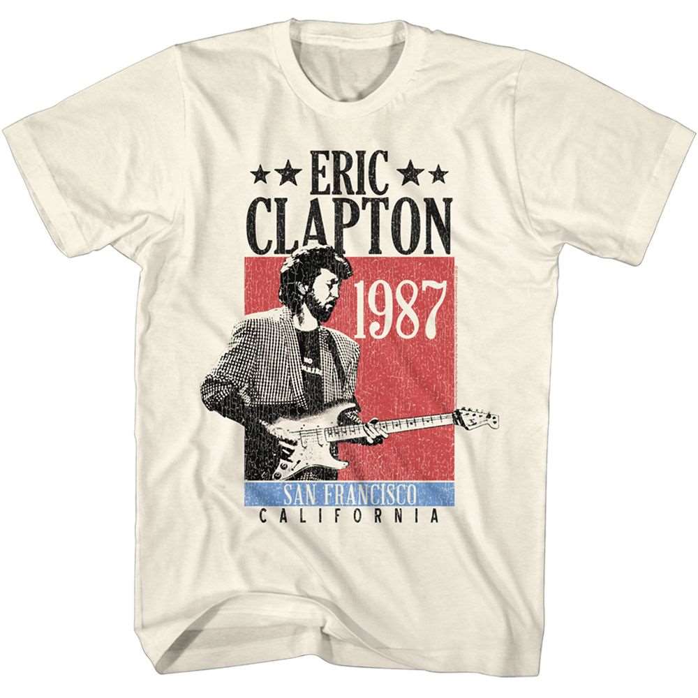 Eric Clapton San Francisco 1987 Official T-Shirt Hoodie, Sweatshirt | ZylaModa.com