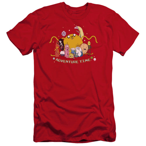 Adventure Time Outstretched Premium Bella Canvas Slim Fit Mens T Shirt Red Hoodie, Sweatshirt | ZylaModa.com
