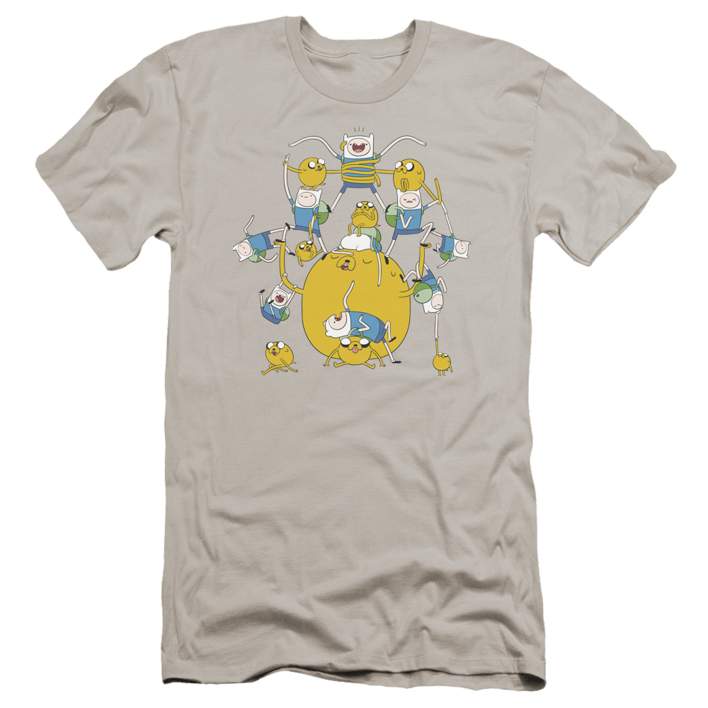 Adventure Time Finn&jake Group - Men's Premium Slim Fit T-Shirt Hoodie, Sweatshirt | ZylaModa.com