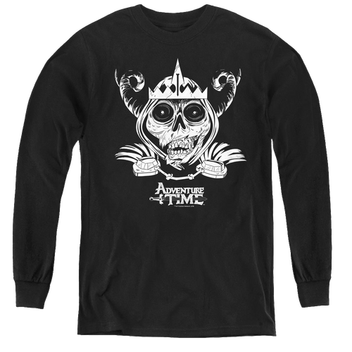 Adventure Time Skull Face - Youth Long Sleeve T-Shirt Hoodie, Sweatshirt | ZylaModa.com