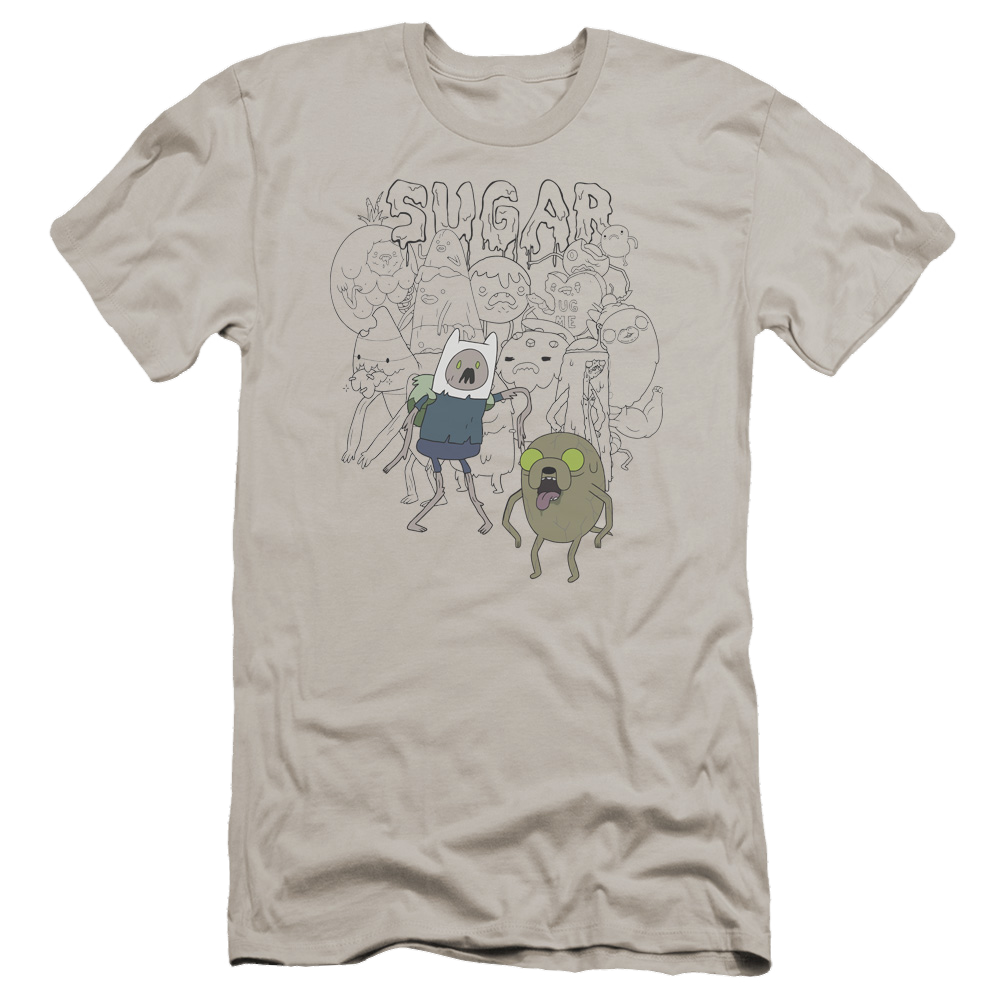 Adventure Time Sugar Zombies - Men's Premium Slim Fit T-Shirt Hoodie, Sweatshirt | ZylaModa.com